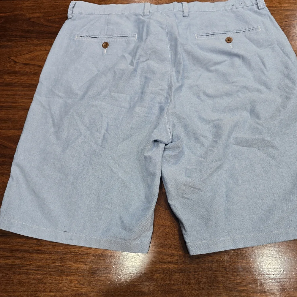 J.CREW Club Chino Shorts Mens Light‎ Blue 100% Cotton Flat Front 10.5